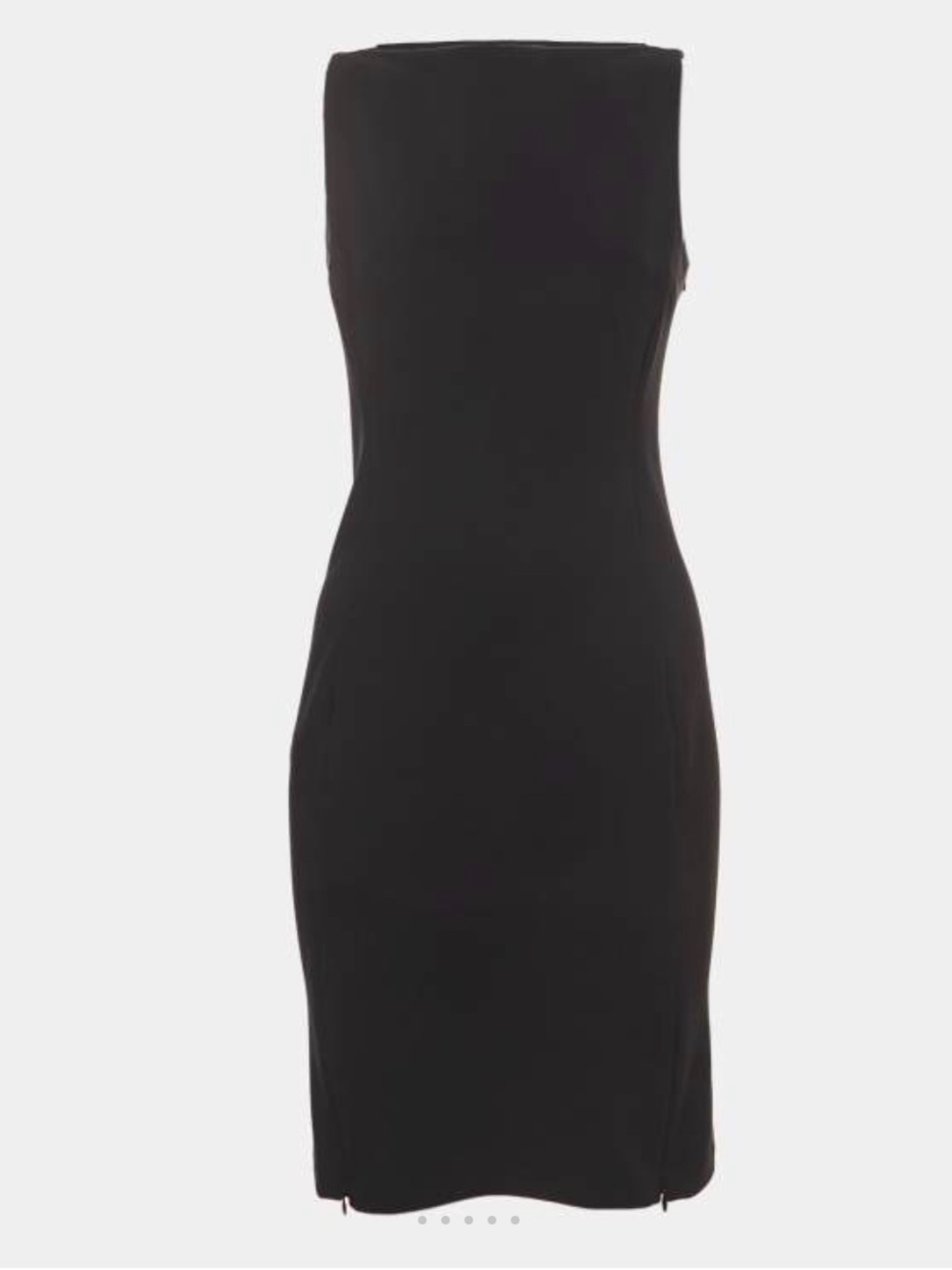 Diane Von Furstenberg Black Nylon Sleeveless Midi Dress size‎ 6